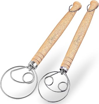 Danish Dough Whisk set of 2