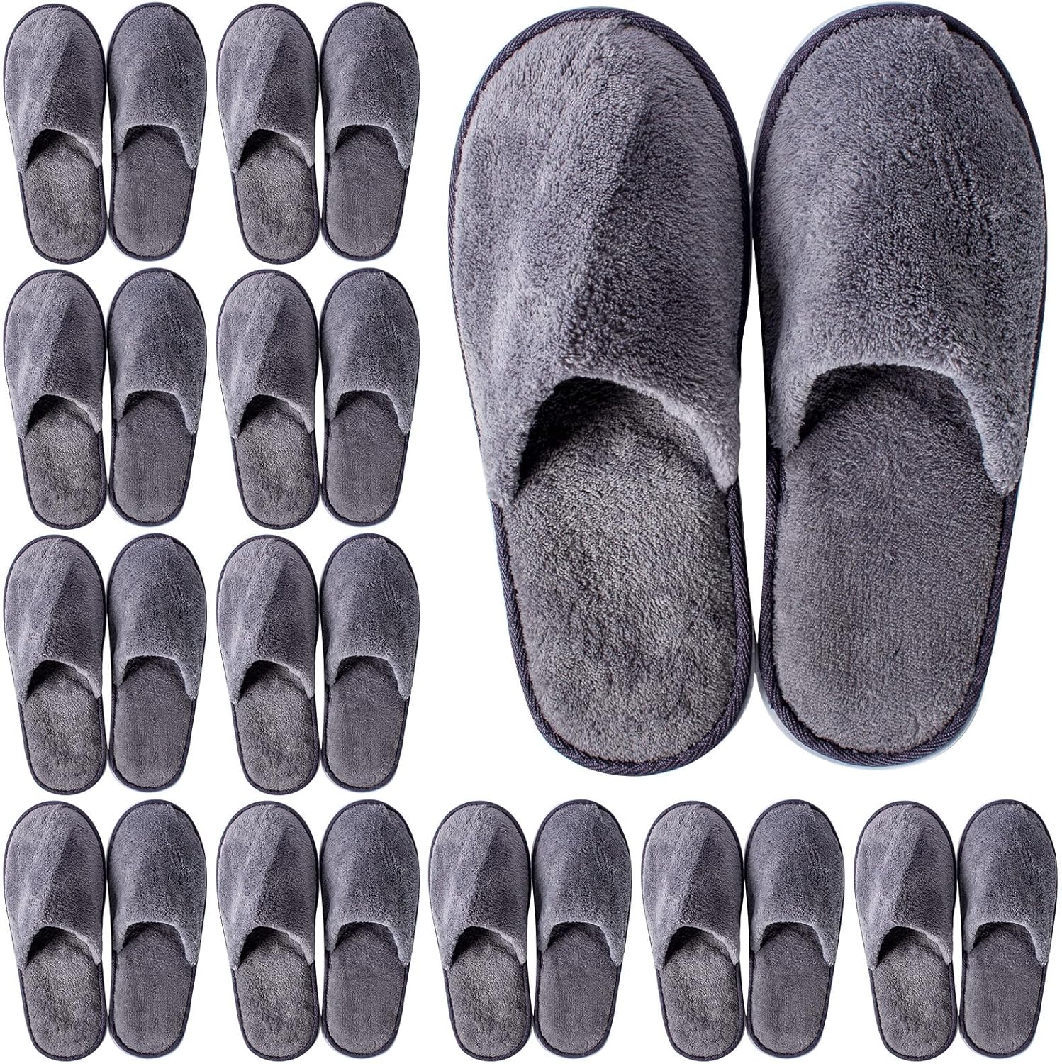 12 Pairs Disposable Slippers, Washable Home House Slipers Non Slip Spa