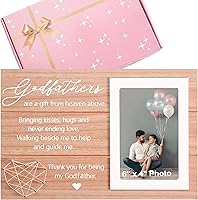 Vista 20 de Regalo de Propuesta para Madrina Marco de Fotos Único para Madrina Recuerdo - Regalo de Agradecimiento - Marco para Bautizo y Bautismo para Madrina