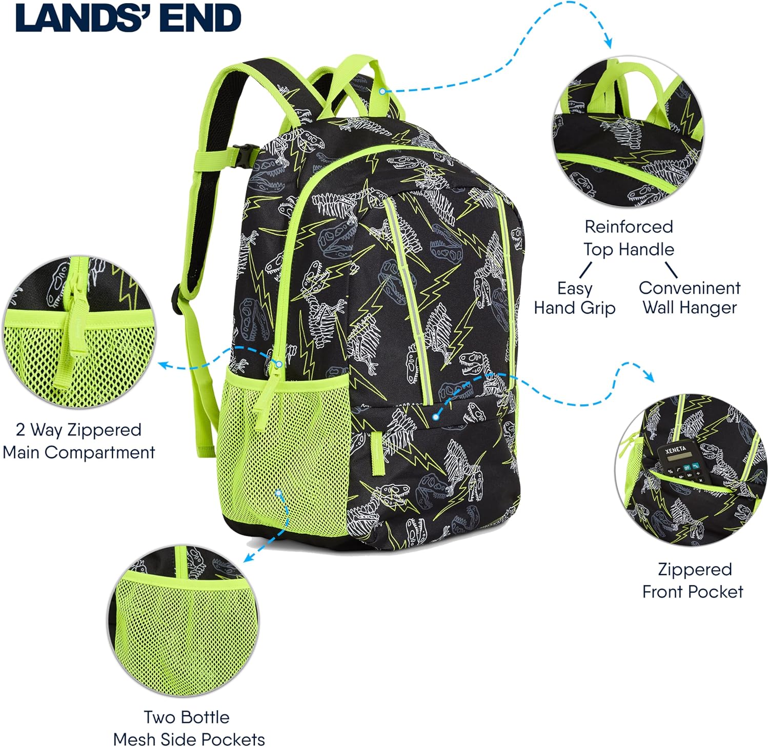 Lands End Unisex Kids Medium Classmate