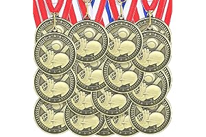 Set of 48 Sports Award Medals Perfect for Softball, Golf, and Baseball Tournaments