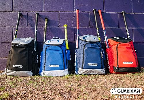 Miniatura 10 de Guardian Titan - Bolsas de béisbol para niños y jóvenes, bolsa de béisbol para niños, bolsa duradera para bates juveniles, capacidad para dos