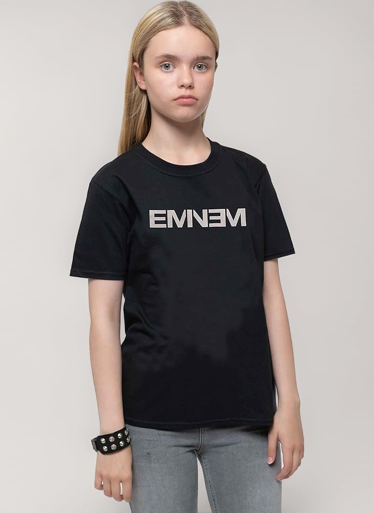 Amazon | [Eminem] Kids T Shirt Classic Logo Logo 新しい 公式