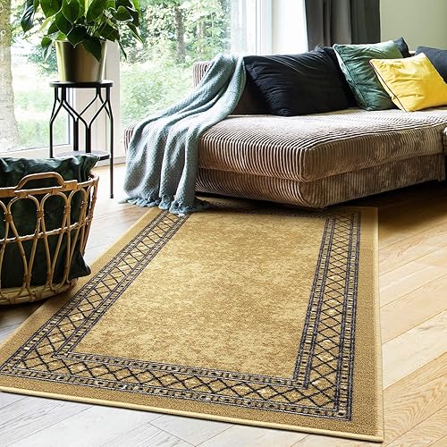 Miniatura 7 de Antep Rugs Alfombras modernas con bordes de 2 x 7 pies antideslizantes (antideslizante) de perfil bajo con parte trasera de goma para interiores