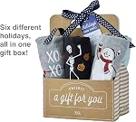 SKL Home Holidays 6-Piece Hand Towel Set, Assorted 6 Count