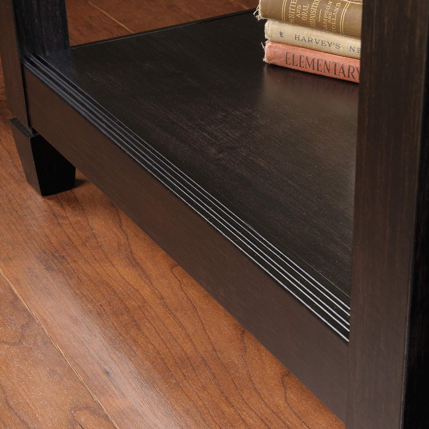 Sauder Edge Water Side Table, Estate Black finish