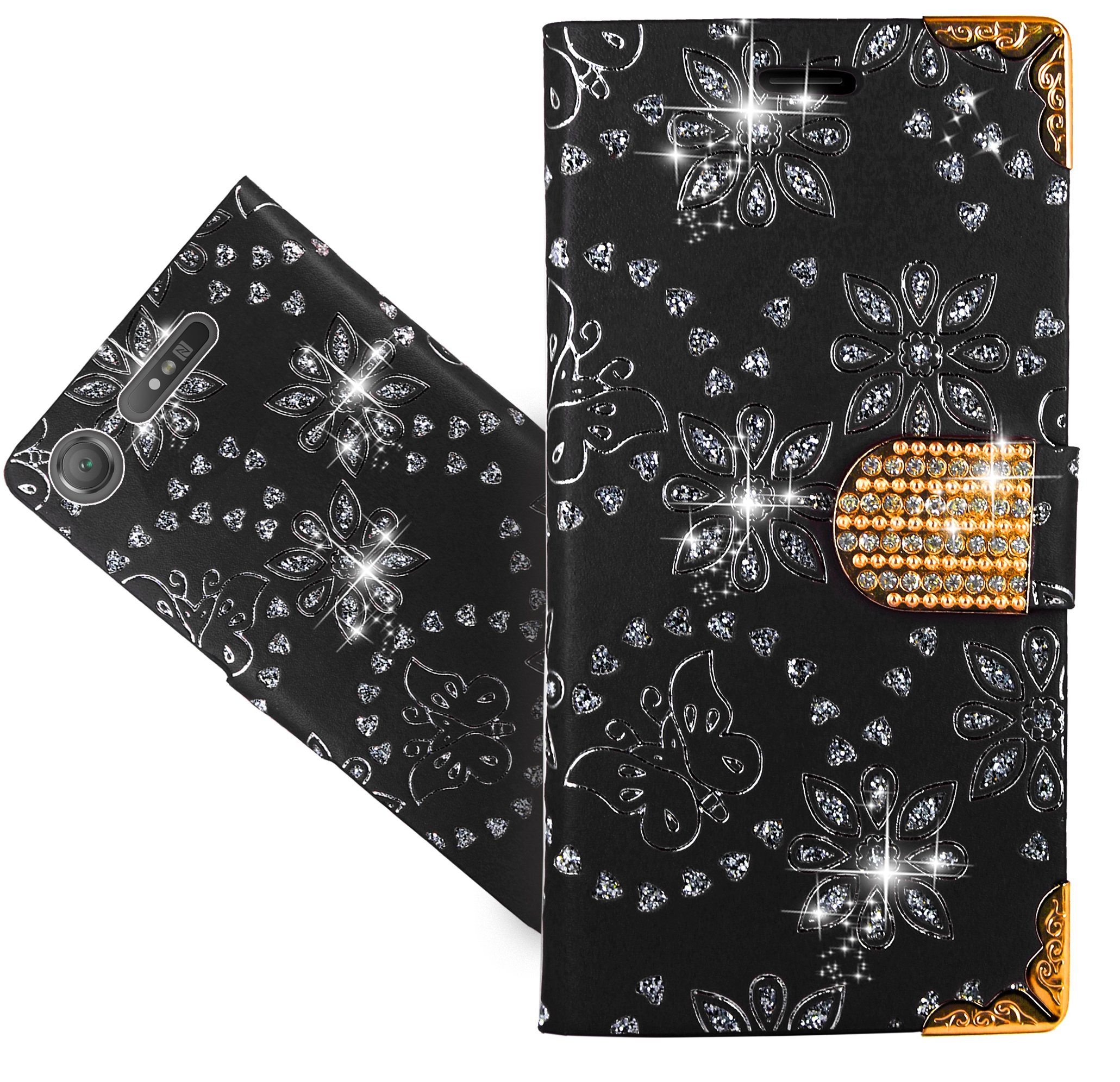 Sony Xperia XZ1 Compact Case, FoneExpert® Bling Diamond Butterfly