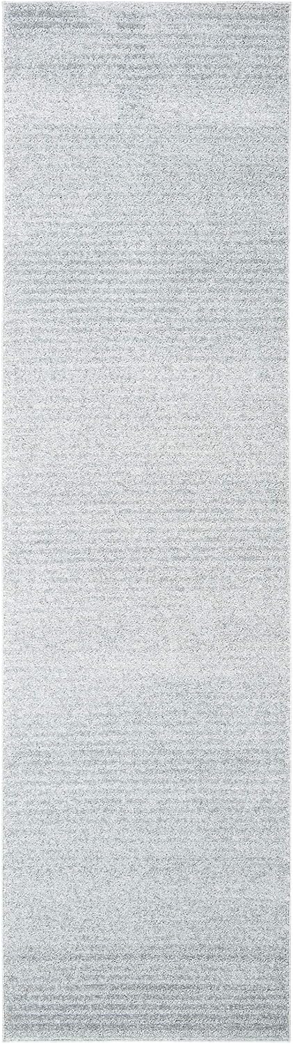 SAFAVIEH Harbor Collection 2'3" x 8' Ivory/Grey HBR108F Modern Non-Shedding Living Room Entryway Foyer Hallway Bedroom Runner Rug