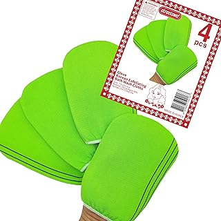 Korean Asian Exfoliating Bath Washcloths Mitt Scrub for Body washcloth Glove Premium Viscose Rayon Towel Korea Made(4 pcs of Glove Exfoliating Mitts)