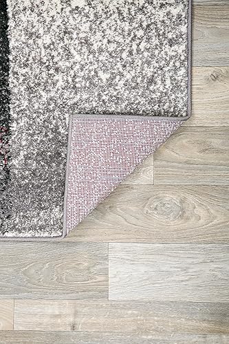 Miniatura 6 de Rugshop Modern Distressed Boxes - Alfombra de área de 2 x 3 pies, color gris