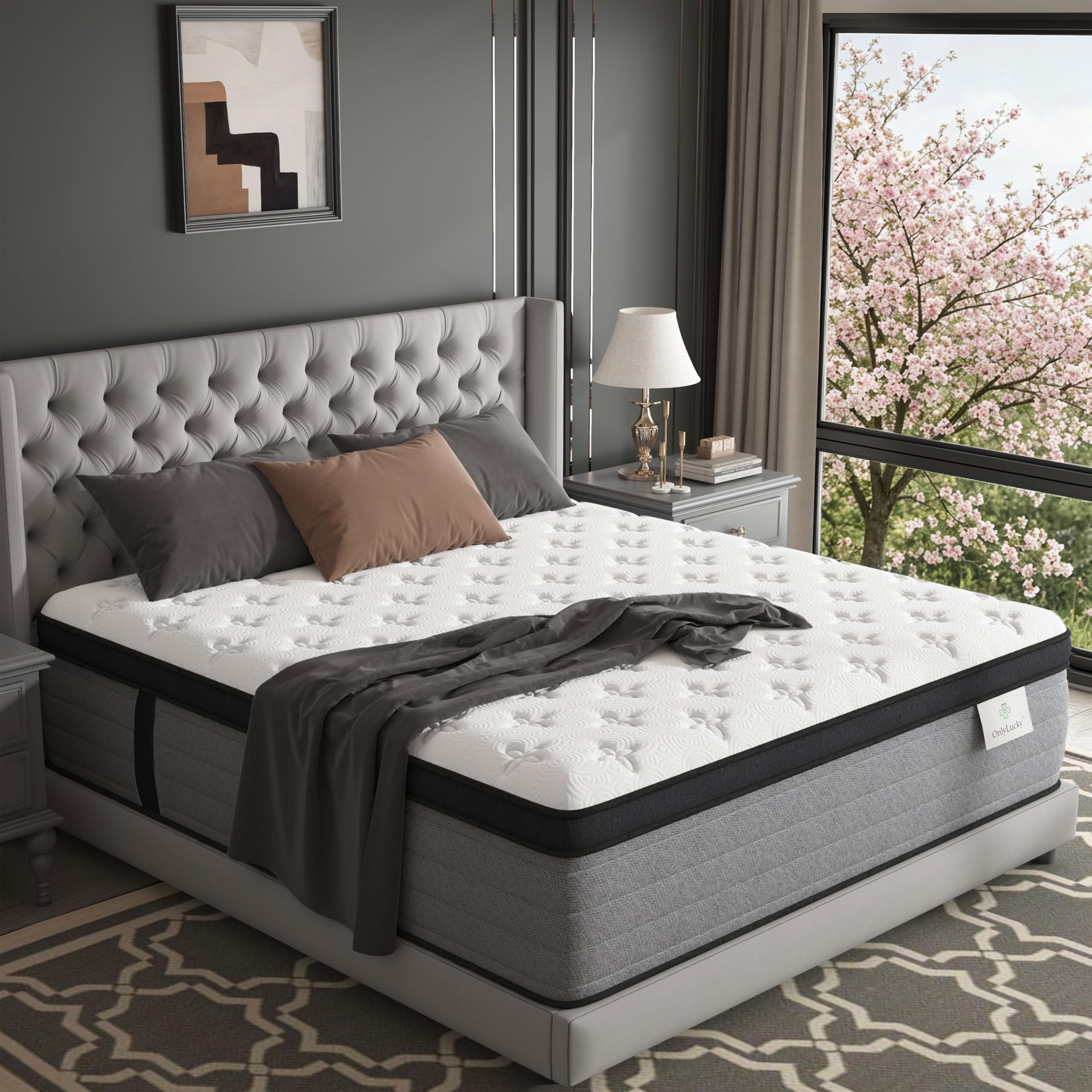Amazon.com: Onlylucky King Size Mattress 12 Inch, Luxury Hybrid