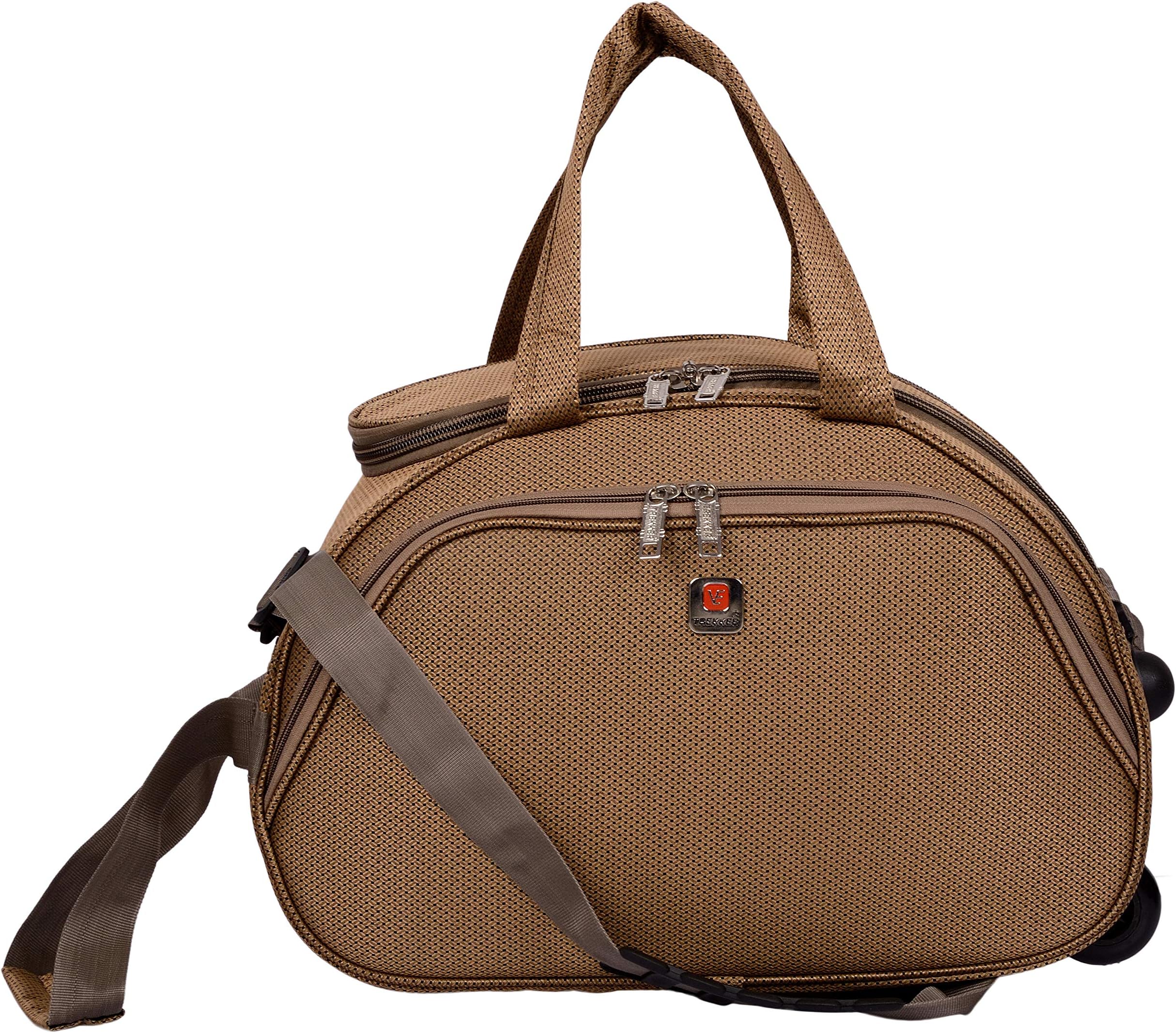 TREKKER Polyester 18 cms Brown Travel Duffle (DFWD3BR18)