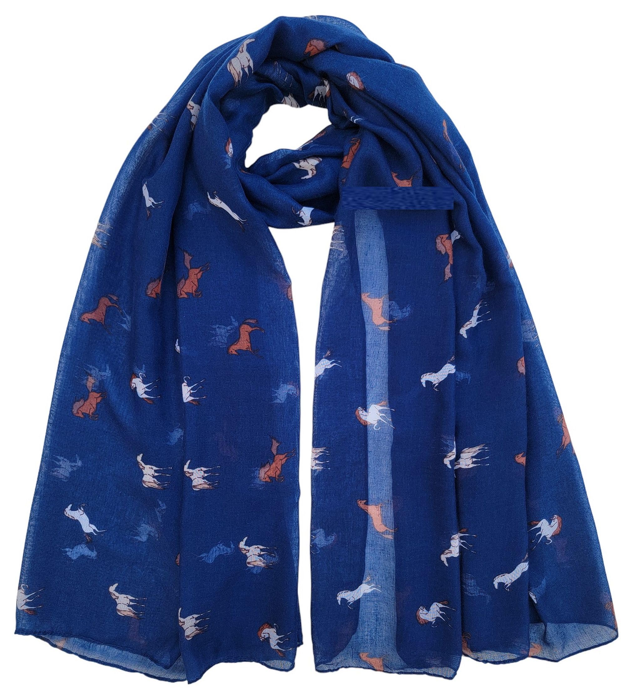 GFMGFM® Horse Equestrian Print Scarf