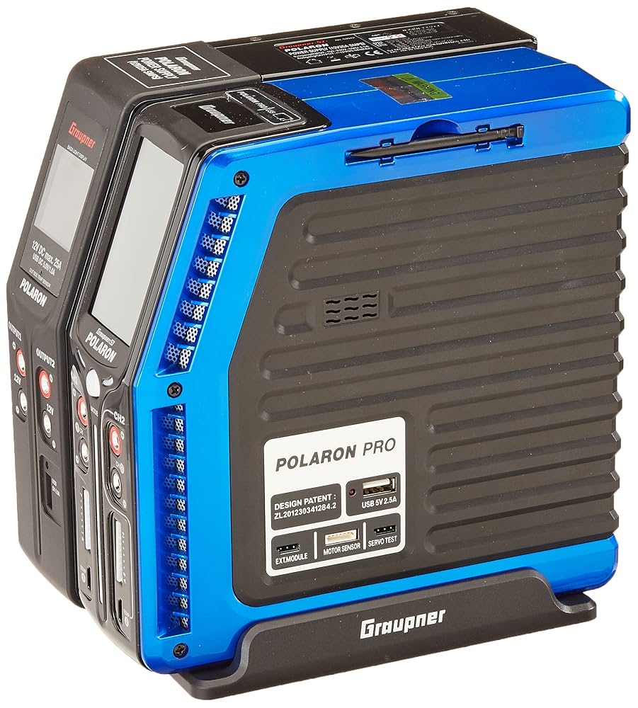 Graupner POLARON EX 充電器 12V 25A グラウプナー製POLARON EX Combo （充電器＋安定化電源セット）