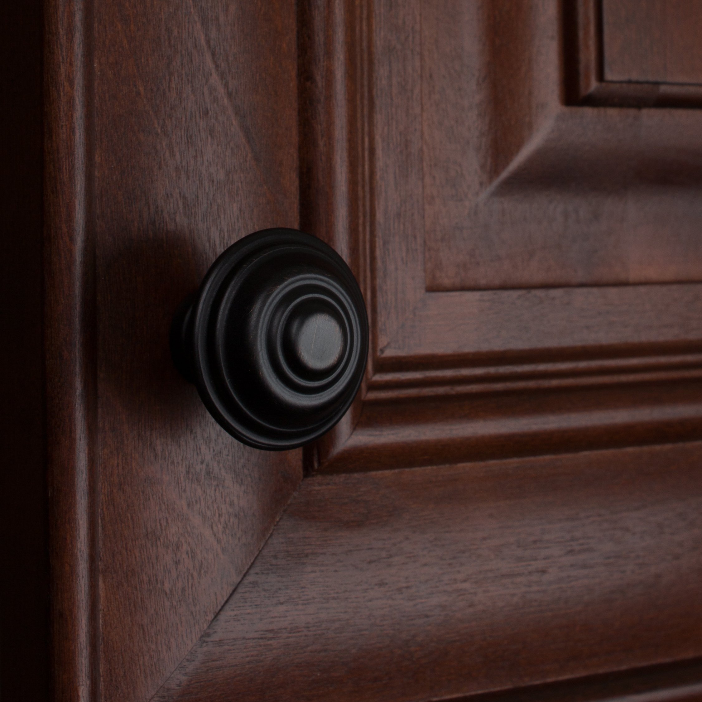 10 Pack - Cosas 4297ORB Oil Rubbed Bronze Floral Cabinet Hardware Oval - View #4