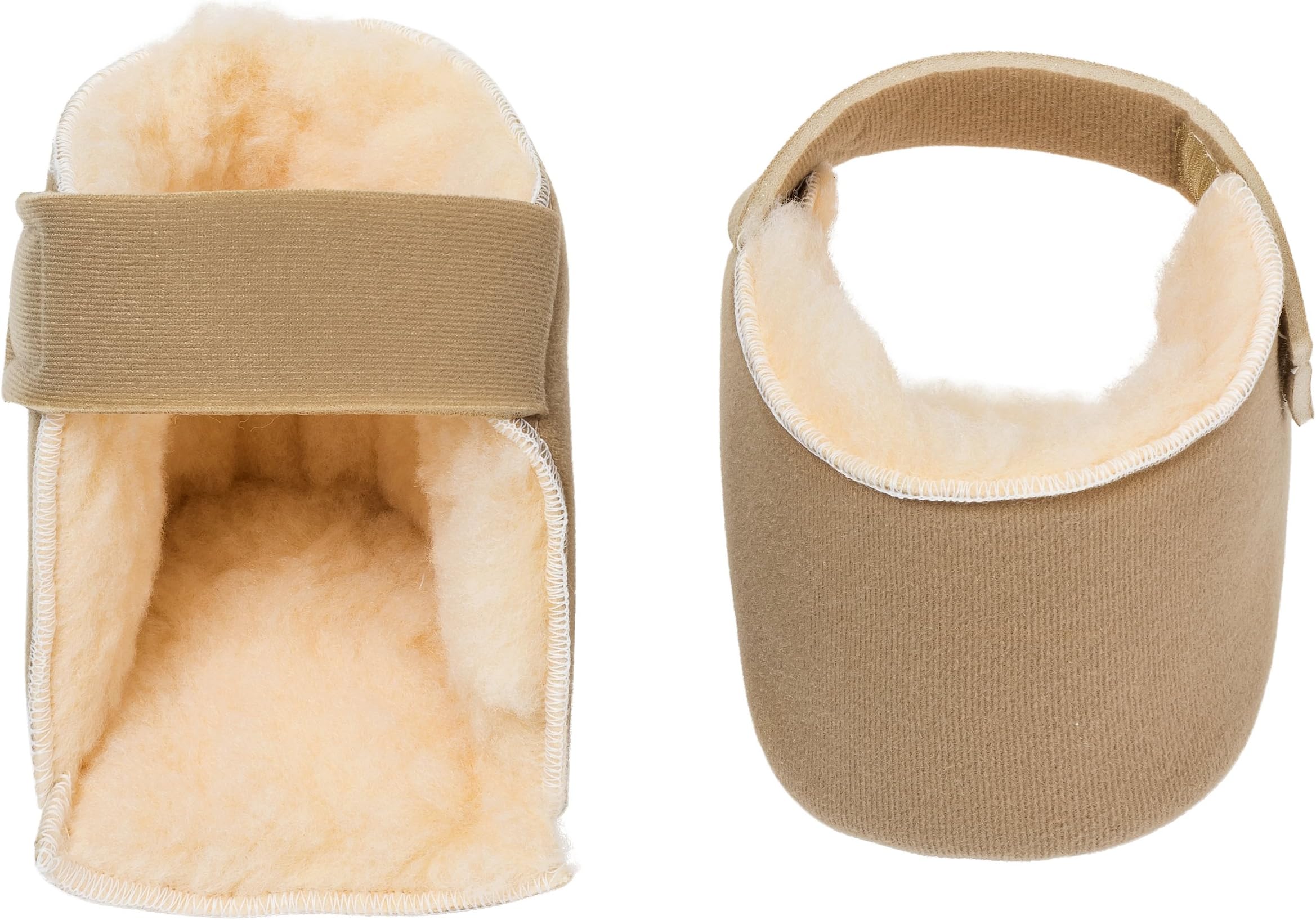 Synthetic Lambswool Fleece Padded Heel Protectors, Pair