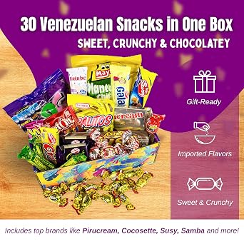 Gigi Delight Venezuelan Candy Box Variety Pack Authentic Sweets & Snack