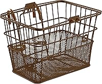 Retrospec Apollo Detachable Steel Front Bike Basket - Half-Mesh, Quick-Release Hooks, Portable Handles, Universal Fit for Commuters