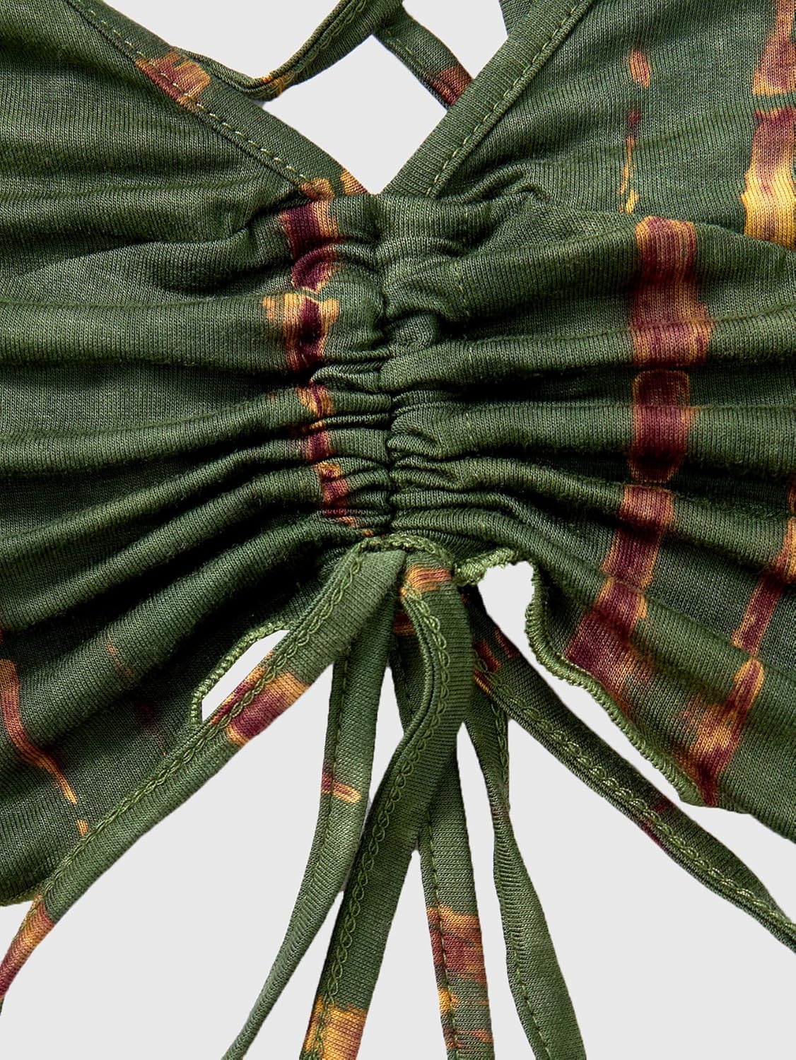 Women's 2 Piece Party Club Outfits Y2k Lace Up Backless Deep V Neck Top and Mini Shorts Matching Sets - Image 5