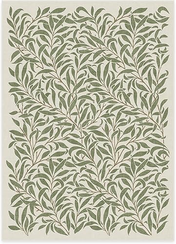 Vista 299 de RUGGABLE x Morris & Co Tapete prémium de pasillo lavable, para pasillo, cocina, entrada, sala de estar, dormitorio u oficina, con base Madreselva