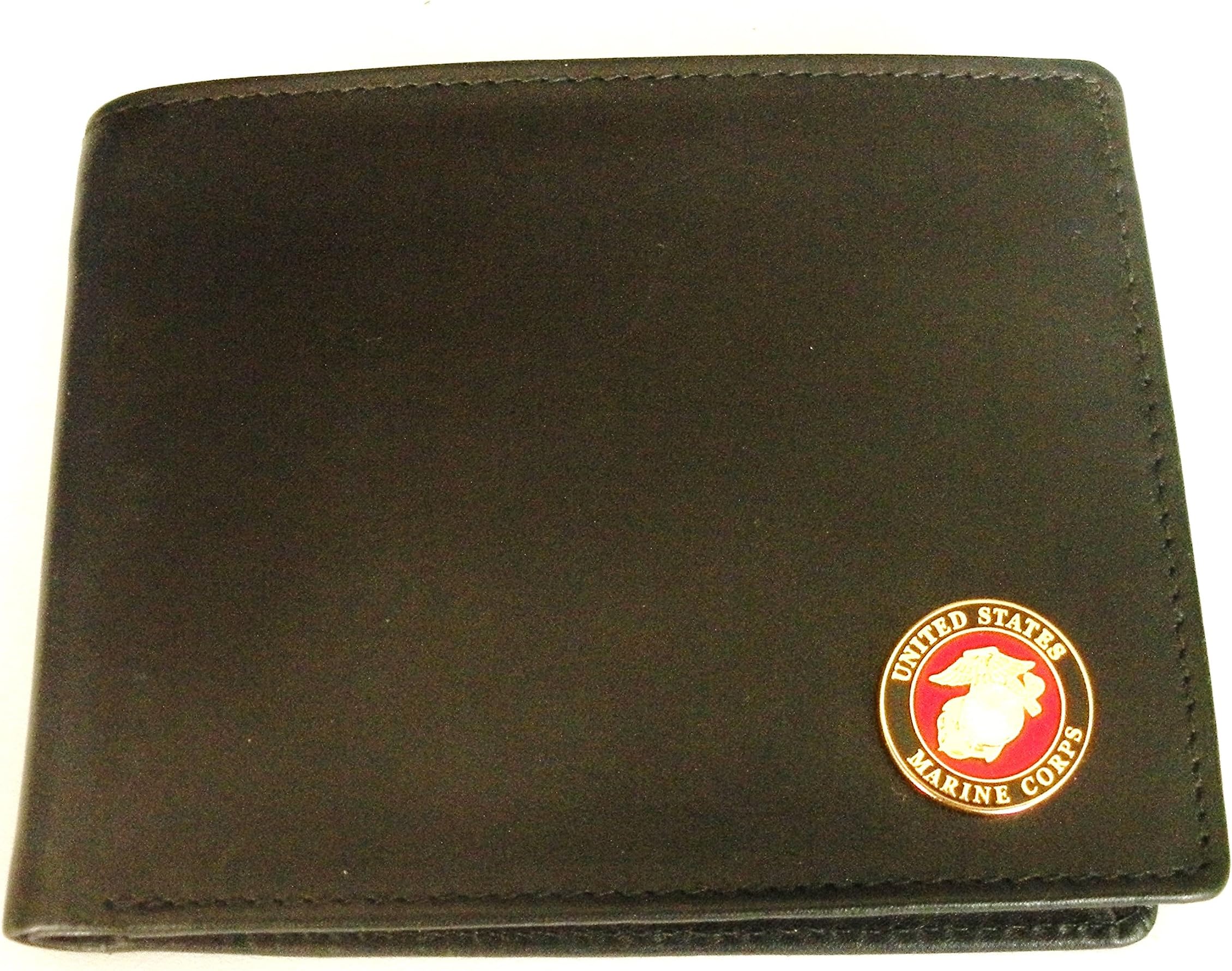 Marine Corps Men's Bi-fold Italian Leather Wallet