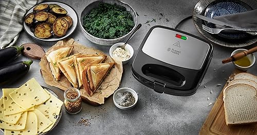 Russell Hobbs 24540 56/RH – 3 in 1 Sandwich Maker, 760 W, Removable Plates - 9