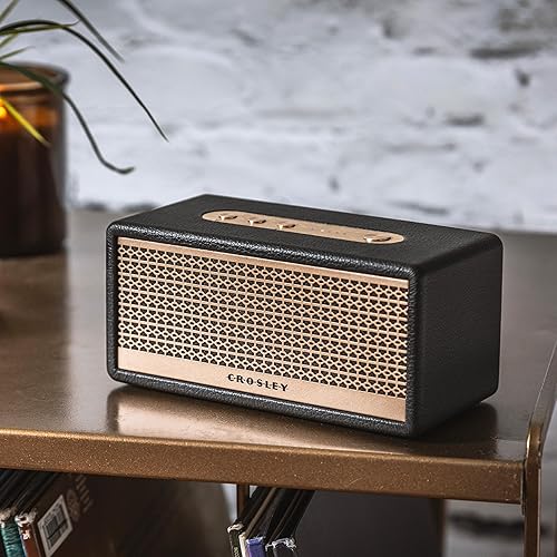 Miniatura 6 de Crosley CR3113A-BK Montero - Altavoz Bluetooth recargable portátil pequeño, color negro