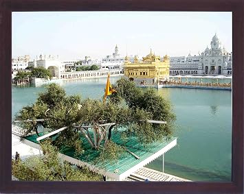 HandicraftStore A Holy View Sikh religious pilgrim place, Seventh wonder of the world Amritsar, A Sikh Religious painting