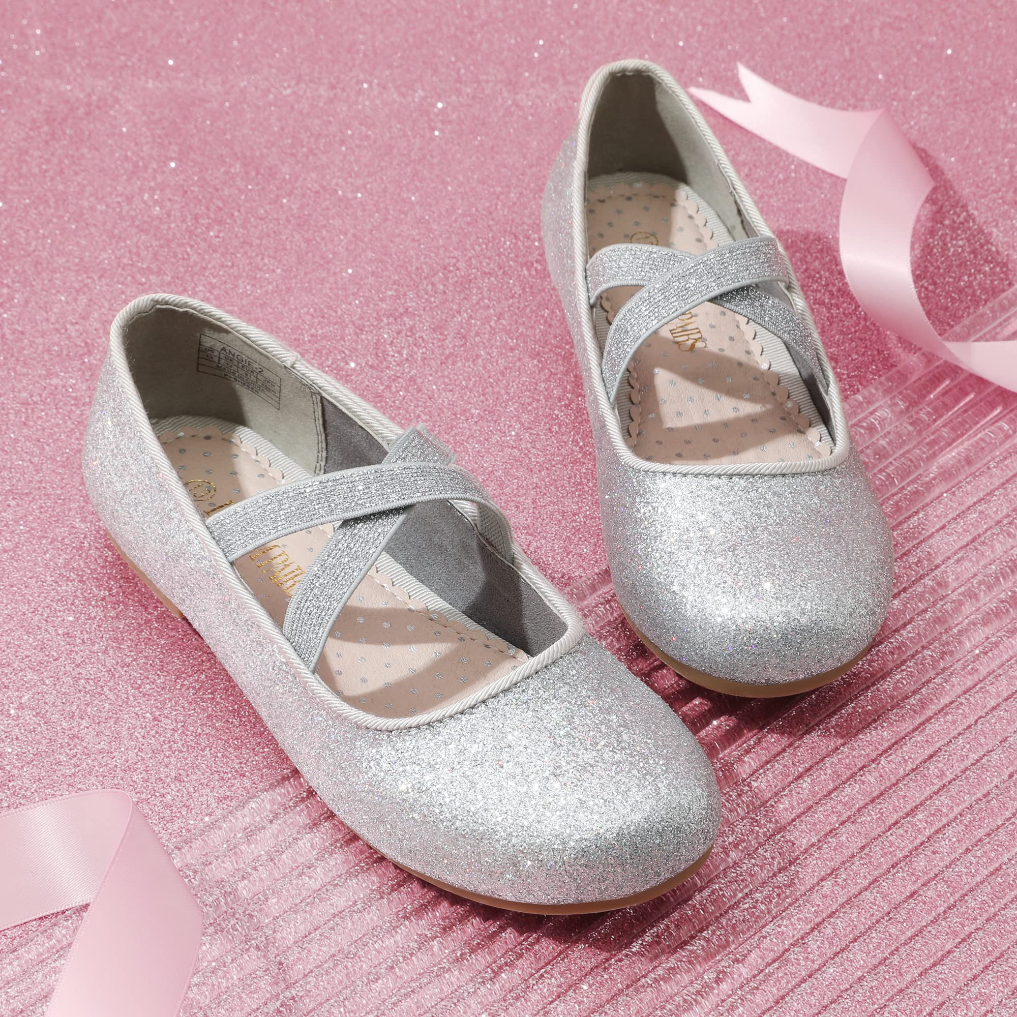 DREAM PAIRS Kids Ballerines Filles Mary Jane Chaussures de Plates Élégantes Princesse Fêtes Ballerine À Enfiler
