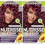 Garnier Hair Color Nutrisse Ultra Color Nourishing Creme, M2 Medium Intense Magenta (Sweet Grenadine) Permanent Hair Dye, 2 Count (Packaging May Vary)