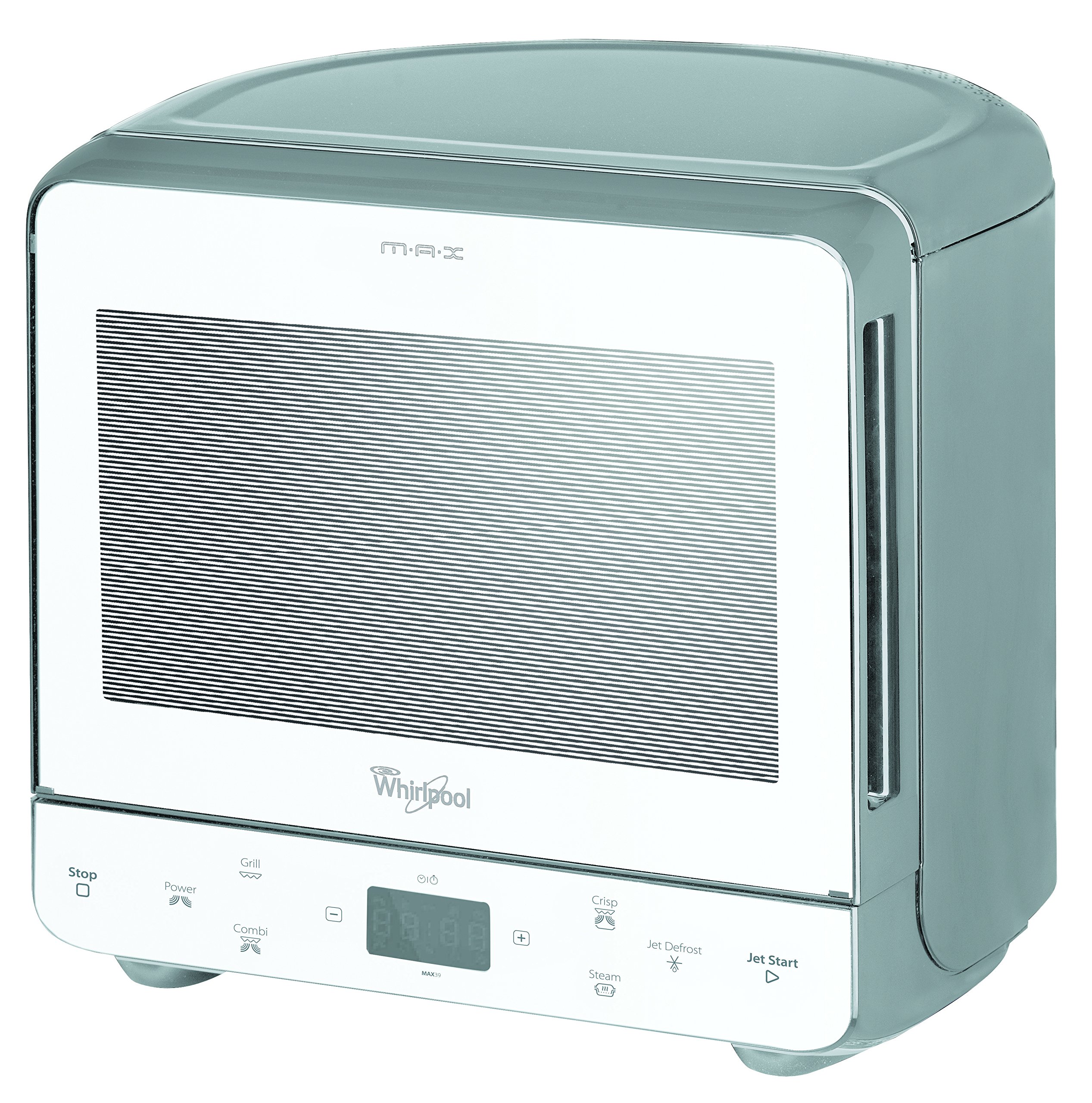 Whirlpool MAX39WSL Forno a Microonde, 13 Litri, Bianco/Argento