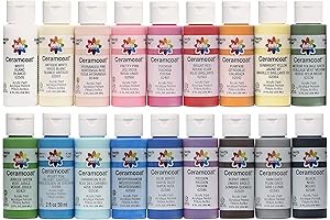 Delta Ceramcoat Acrylic Paint Set: Unleash Your Creativity with 18 Vibrant Hues