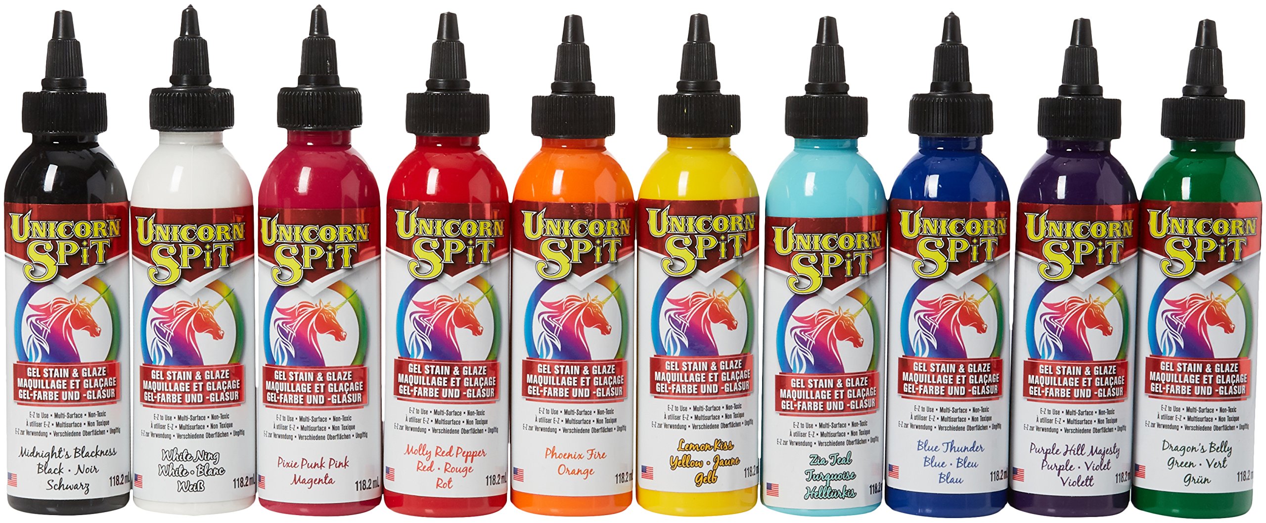 Unicorn SPiT (118ml) Gel Stain, Glaze & Paint for Wood, Glass, Metal, Fabric Craft