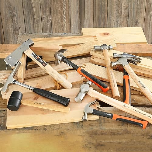 Miniatura 8 de GreatNeck RM8 - Martillo de goma, martillo de goma, mazo con mango de madera dura, seguro para superficies para trabajos de madera, automóviles y