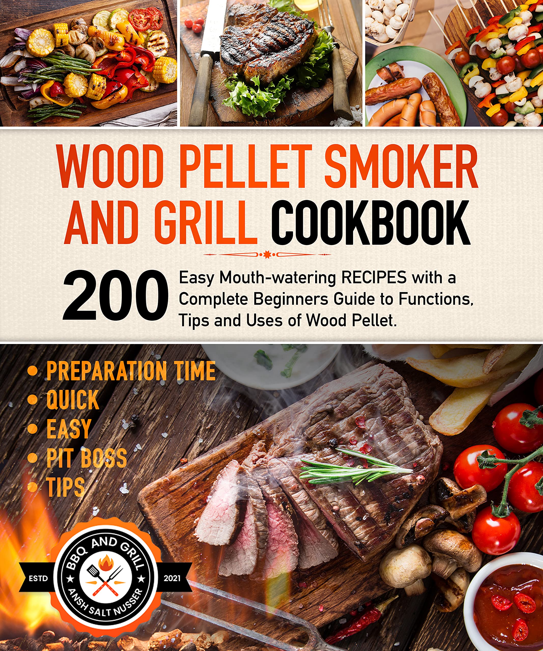 Buy Wood Pellet Smoker and Grill Cookbook 200 Easy Mouthwatering