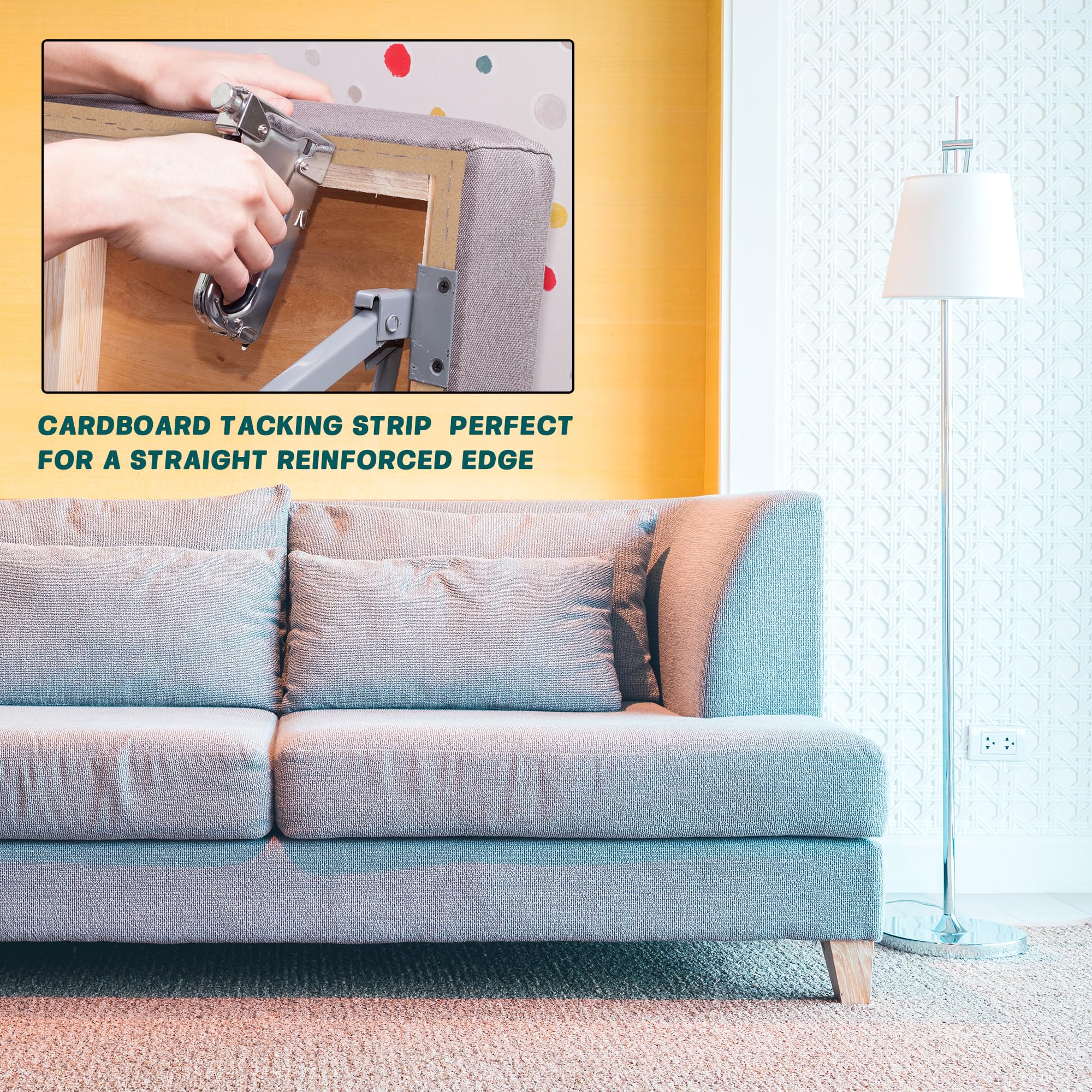 How to Reupholster a Couch: A Step-by-Step Guide 1 UCandy 1/2 Upholstery Tack Strip 72 Yards Longer Upholstery Cardboar — product photo