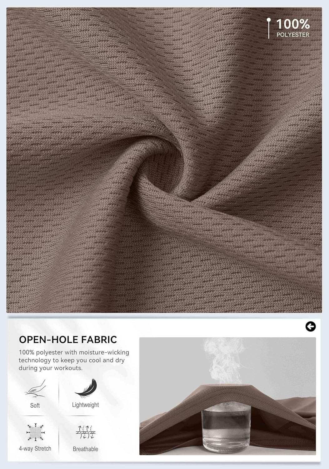 G Gradual Men's Sweatpants with Zipper Pockets Lightweight Mesh Athletic Pants for Men Open Bottom Workout Gym Running - Image 6