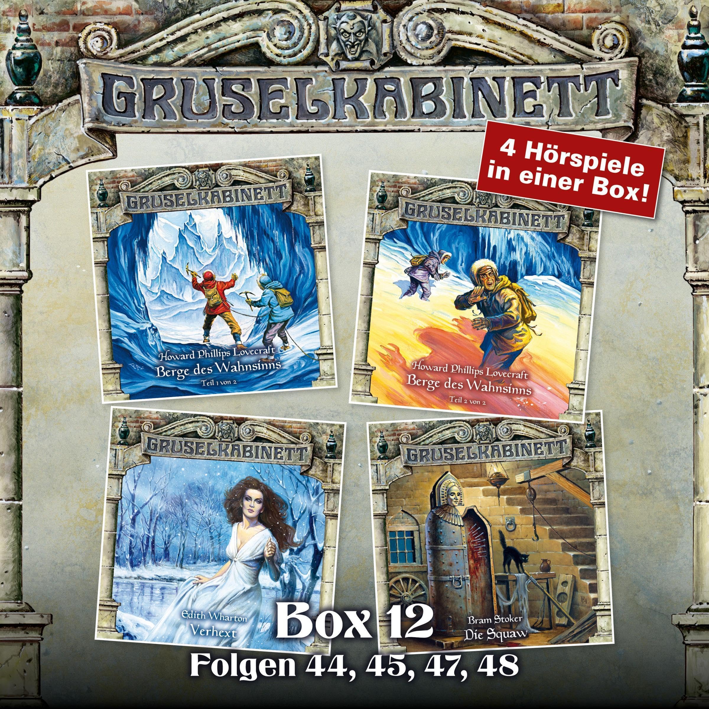 Cover art for Gruselkabinett Box 12 - Folgen 44, 45, 47, 48
