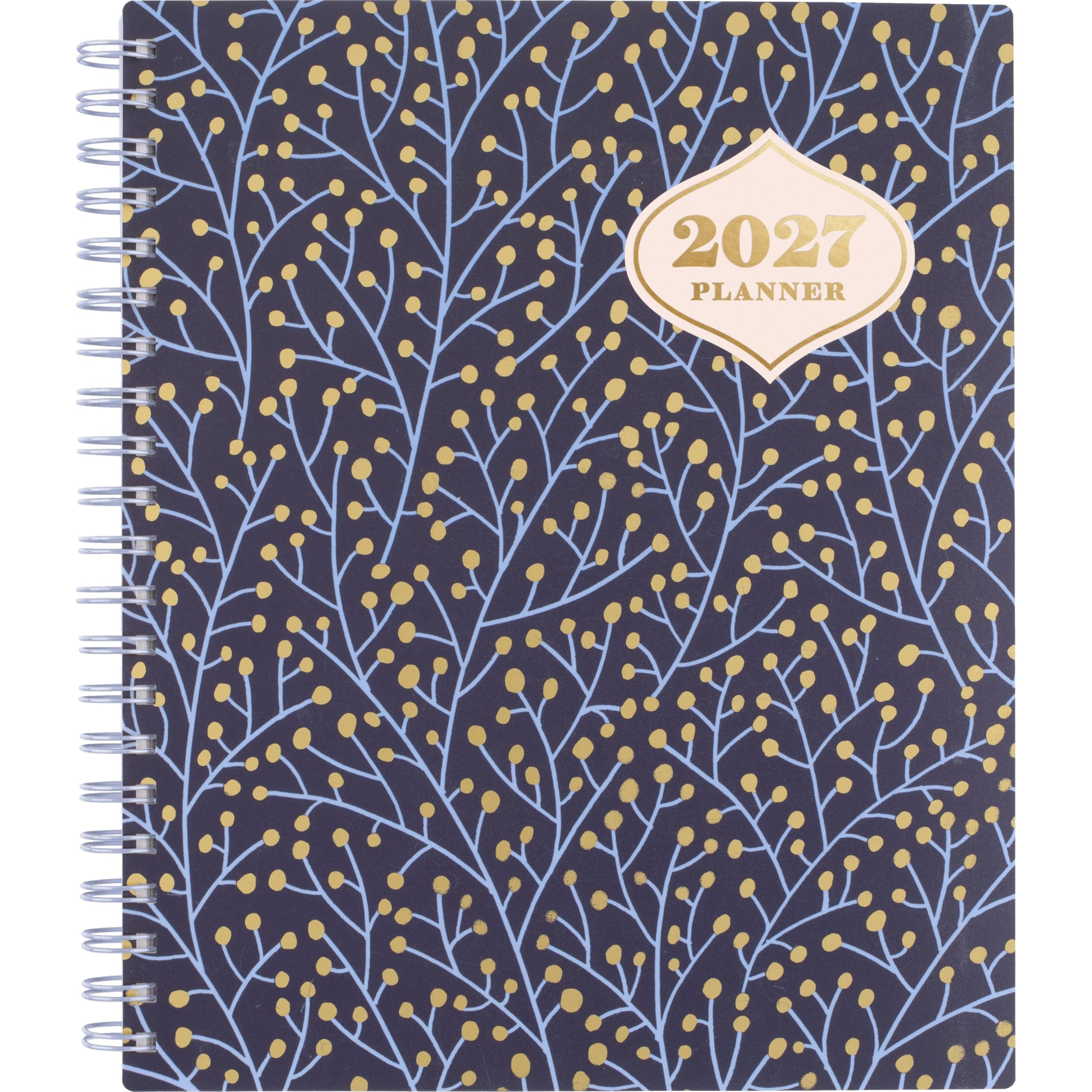 Mead Cambridge, agenda settimanale e mensile, 15 mesi, ottobre-dicembre, 21,6 x 27,9 cm, CatCoq, Berry Branches (CC01-905-27)
