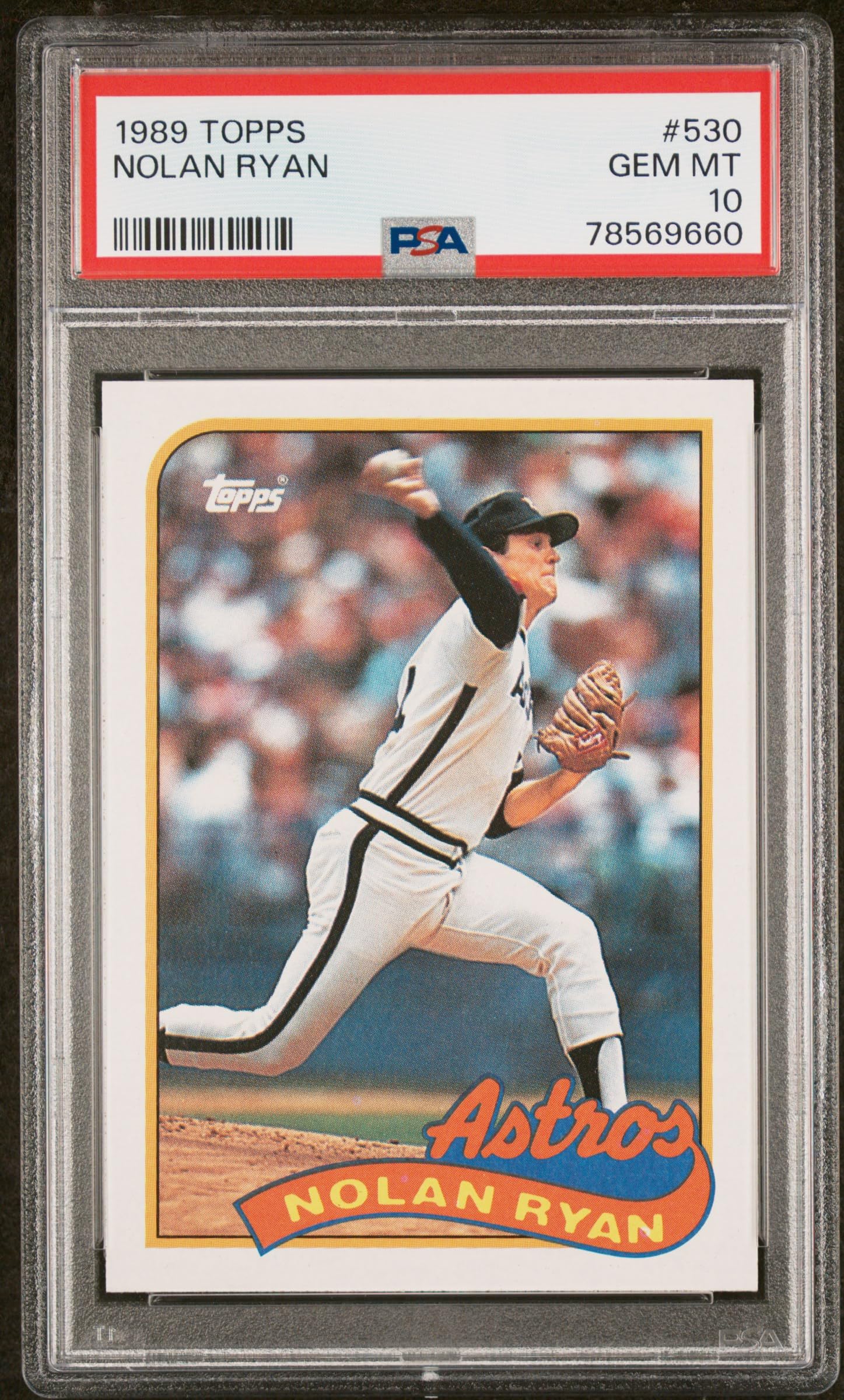 Amazon.com: Nolan Ryan 1989 Topps Baseball Card #530 Graded PSA 10 : 藝術古董收藏