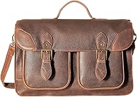 Vista 2 de Scully Aero Squadron Leather Front Flap Workbag Maletín para portátil Marrón