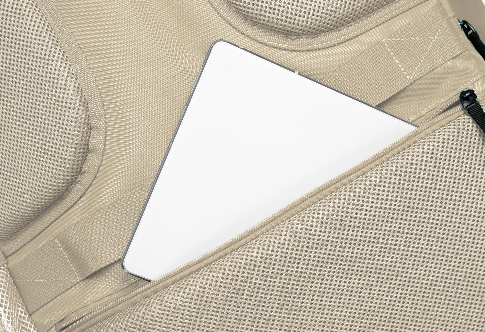 Hauptstadtkoffer blnbag M6 - Zaino da viaggio da viaggio, 55 x 40 x 20 cm, con scomparto per laptop, aereo, robusto, capacità max. 44 l, champagne, 55 x 40 x 20 cm, Rucksack