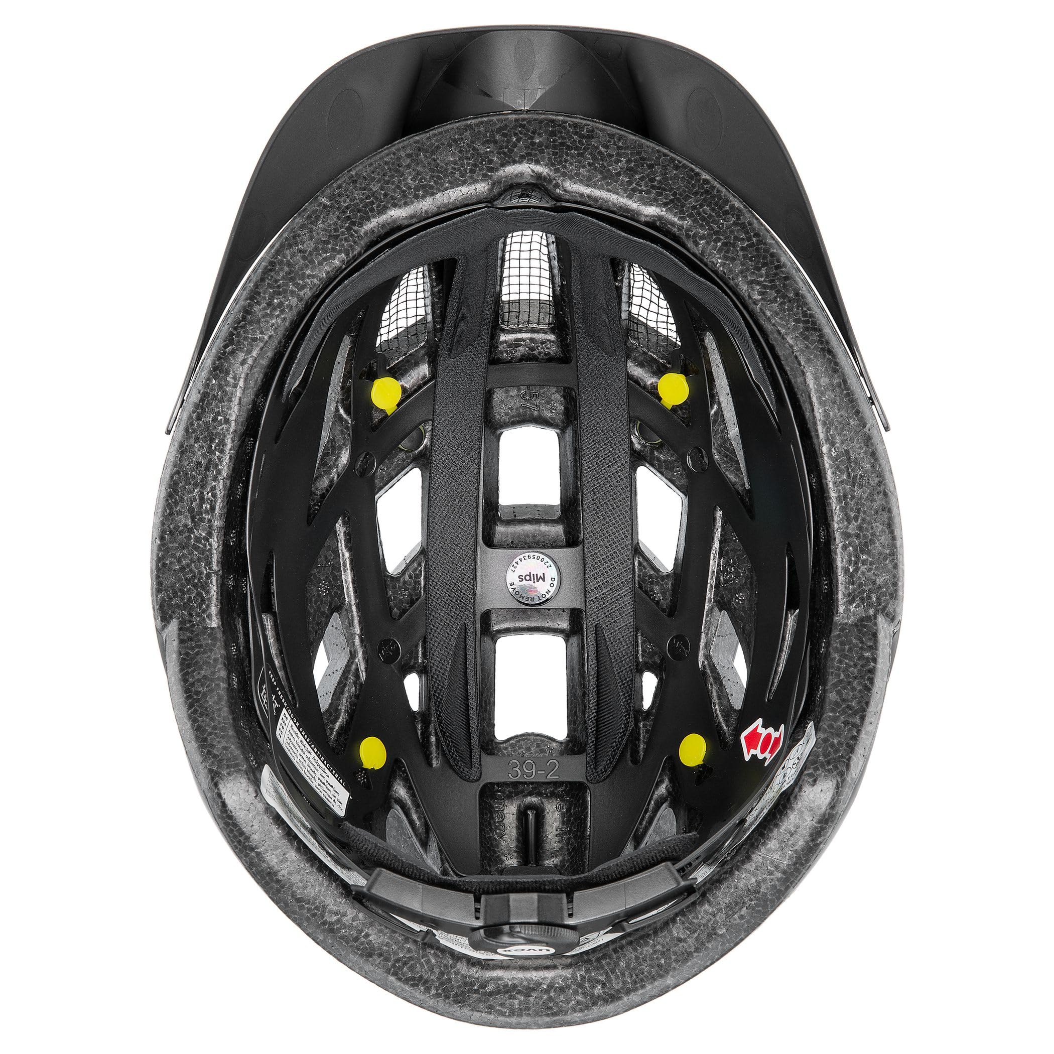 uvex city i-vo MIPS, kask rowerowy unisex-dorosły, black matt, 56-60 cm