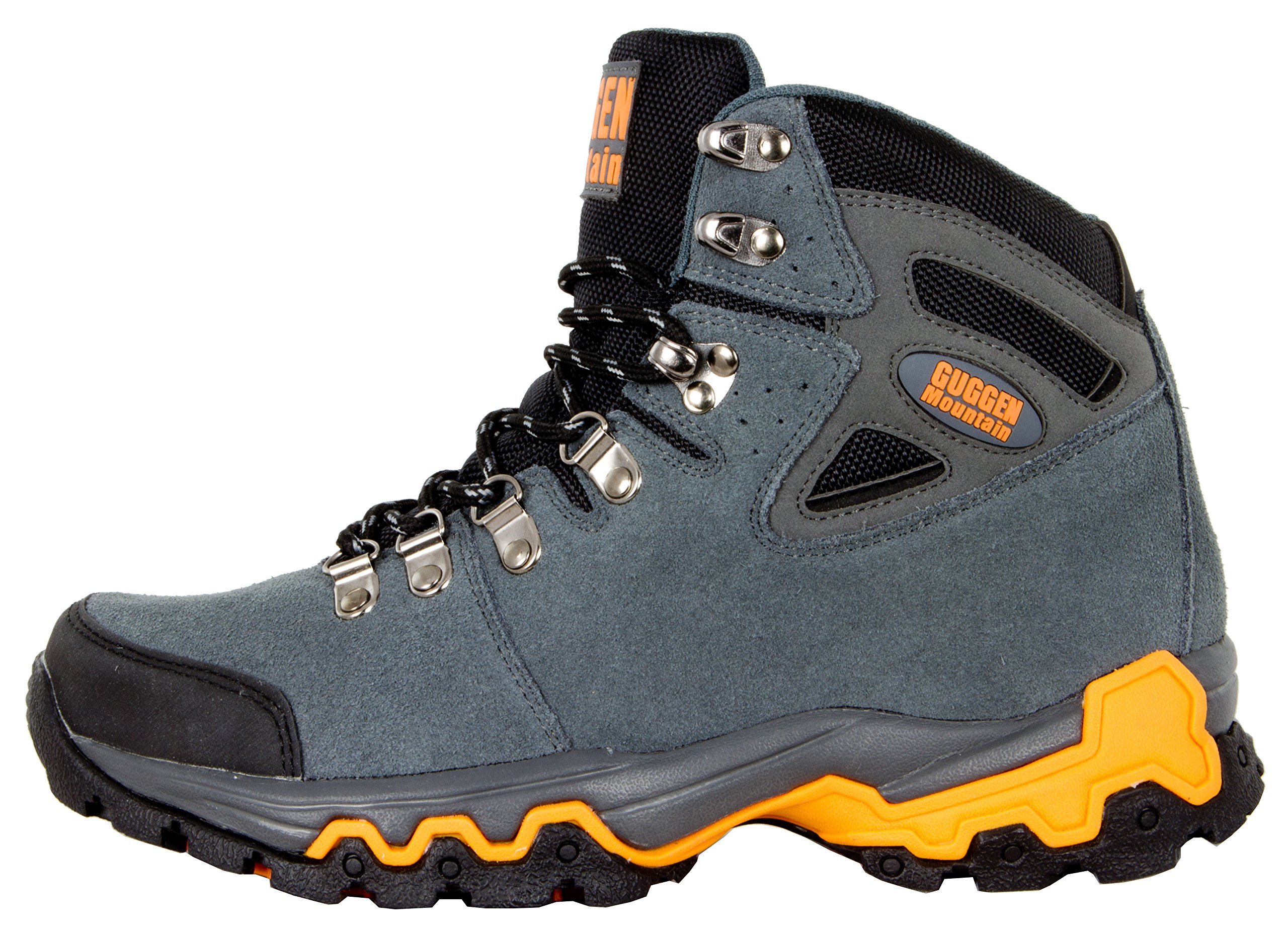 GUGGEN Mountain M008v2 - Botas de montaña para hombre, botas de senderismo, para exteriores, trekking, gris, 40 EU