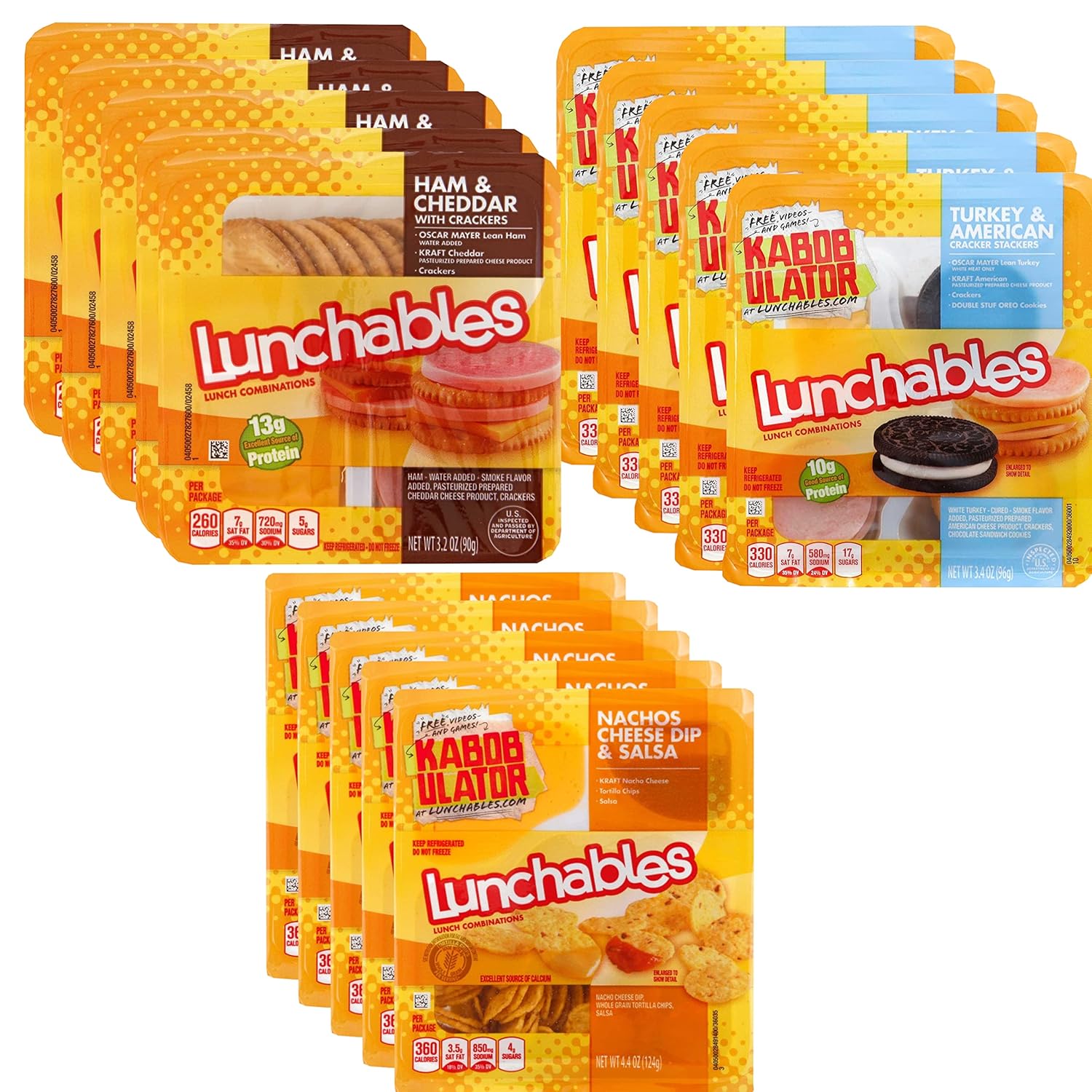 Oscar Mayer Lunch time Party Pack 5 Lunchables Ham and