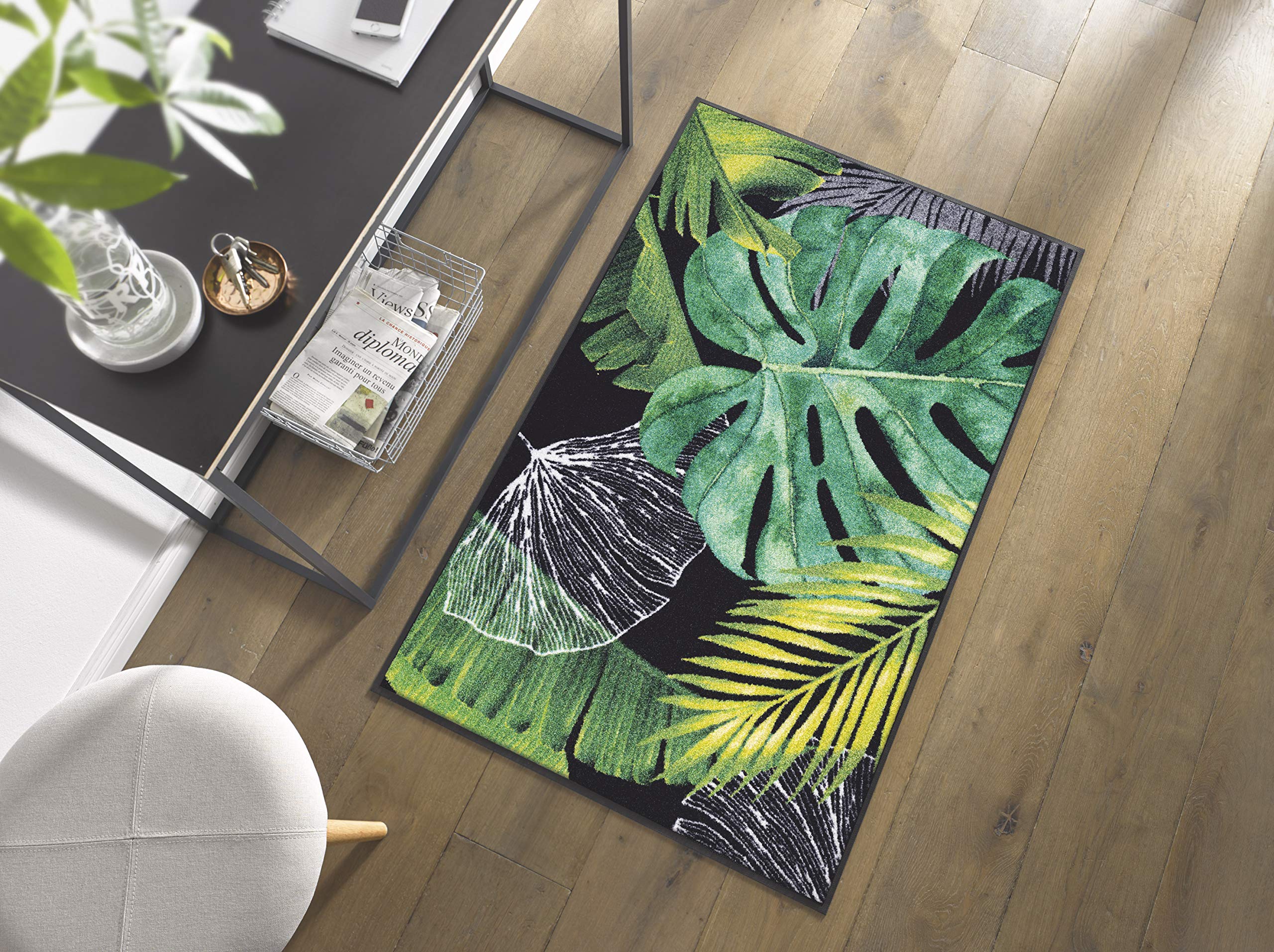 Wash+Dry Alfombra Neoflora 75x120cm, Adecuada para Interiores y Exteriores, Lavable
