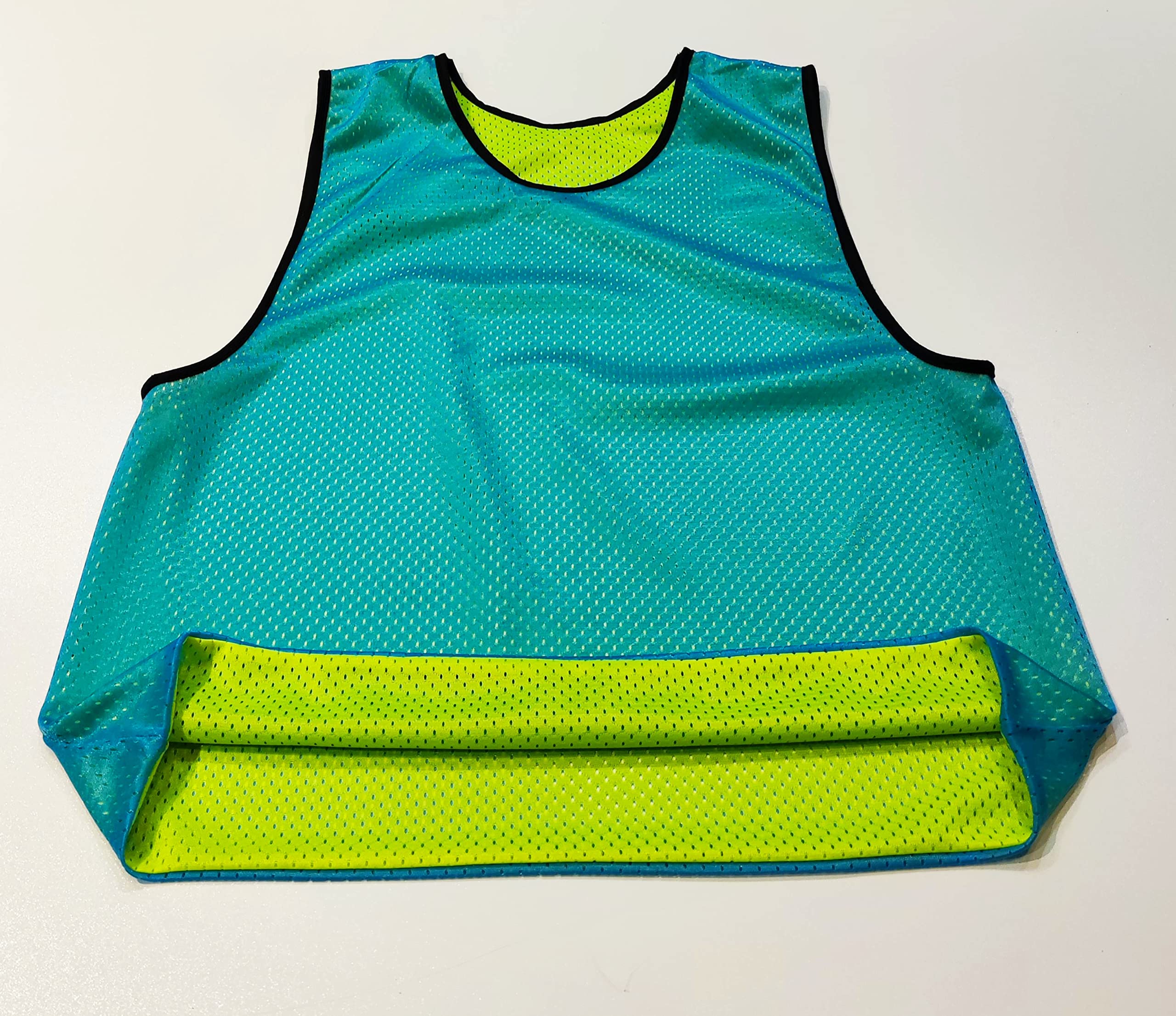 Chasuble réversible de Football - L'ensemble de 6 Gilets Double Face, Maille Scrimmage Training, Juniors et Adultes, Mêlée de Bavoirs de Sports, t-Shirt de Course Unisex S M L XL