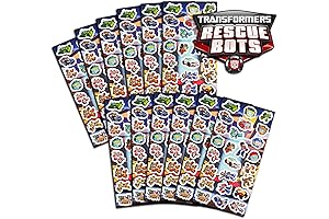 Transformers Party Favors Pack - Embellish Your Birthday Extravaganza with 300 Enthralling Stickers
