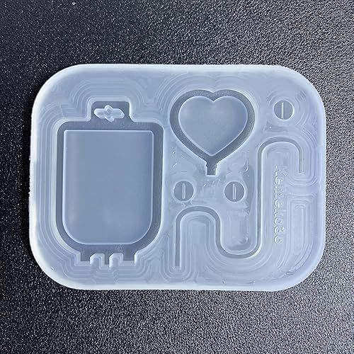 Miniatura 5 de LIANXUE Molde de silicona con tema de enfermera, relleno de coctelera epoxi de cristal, moldes de silicona, rellenos de resina, molde de resina de