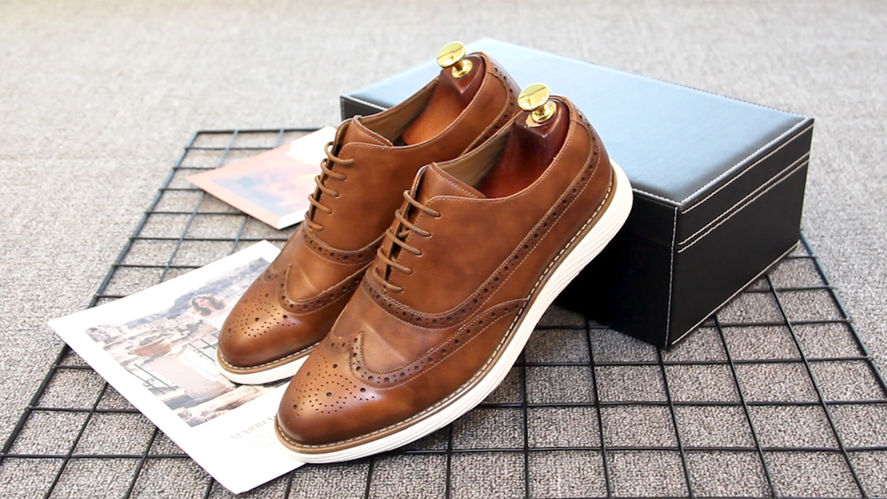 Amazon.com | JITAI Men's Oxford Shoes,Dress Shoes Lace-up Wingtip